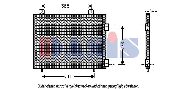 AKS DASIS Kondensators, Gaisa kond. sistēma 372080N